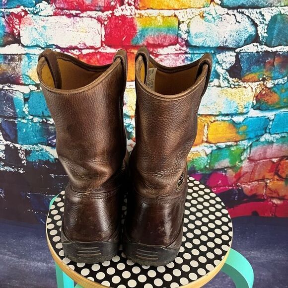 GEORGIA BOOT DIAMOND TRAX STEEL TOE WATERPROOF WORK WELLINGTON G4693 Size 9.5 Wi - Picture 10 of 10